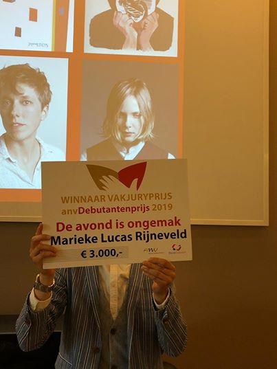 Marieke Rijneveld wint ANV Debutantenprijs